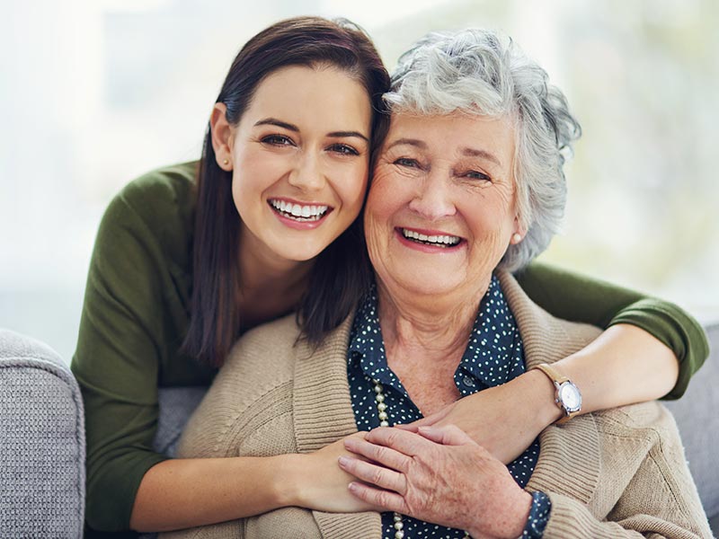 Photo: parent and child hugging