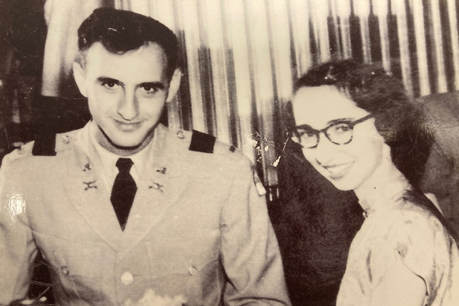 First wedding anniversary photo of Col. Dr. Edmund “Ed” A. Krekorian and his late wife of almost 72 years, Patricia Krekorian, at the Henry Grady Hotel, Atlanta, Georgia, June 30, 1951